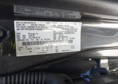 2016 Ford Focus St from USA, damaged, VIN 1FADP3L94GL241194